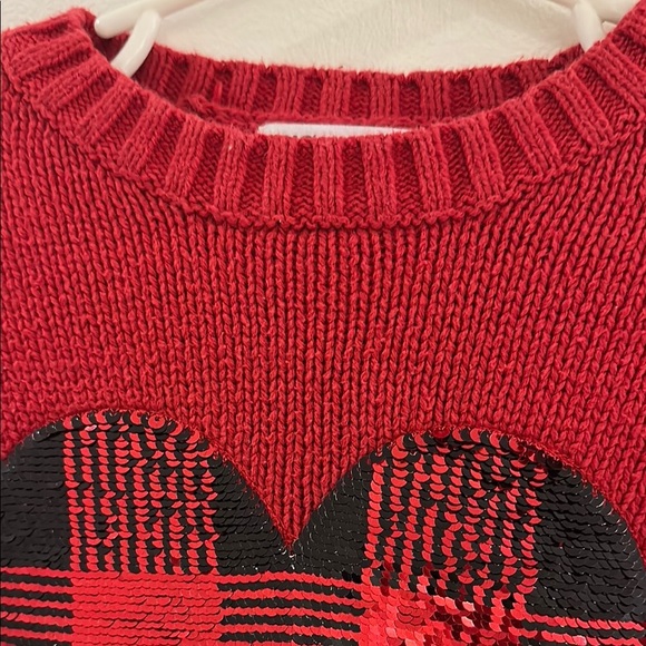 Epic Threads Red and Black Plaid Heart Crew Neck - Picture 3 of 5
